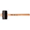 Rubber mallet 65mm/425g, hickory wood handle