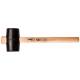Rubber mallet 65mm/425g, hickory wood handle