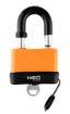 Waterproof padlock, laminated rubber cover. 65mm