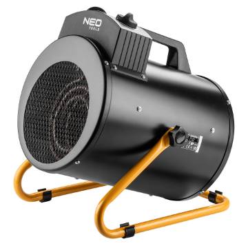 Electric heater 5kW industrial, adjustable settings, IPX4