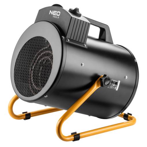 Electric heater 5kW industrial, adjustable settings, IPX4
