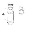 Deep socket 1/4", 7 mm, superlock