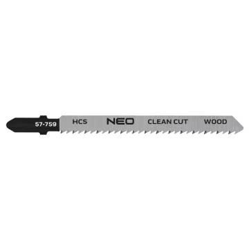 Jigsaw blades, 8TPI, HCS, T-shaped handle, cpl. 2 pcs, clean cut
