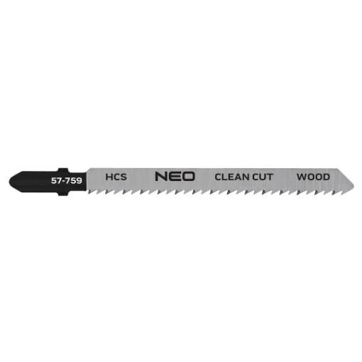 Jigsaw blades, 8TPI, HCS, T-shaped handle, cpl. 2 pcs, clean cut