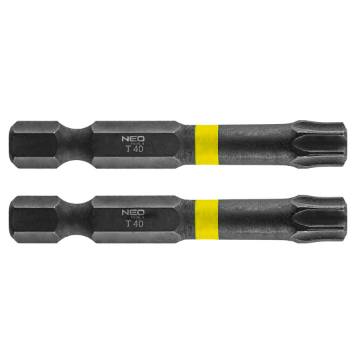 Impact bits TX40 x 50 mm, 2 pcs.