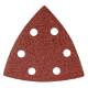 Velcro-backed delta sanding paper 93 x 93 mm P60, 5 pcs, with 6 holes