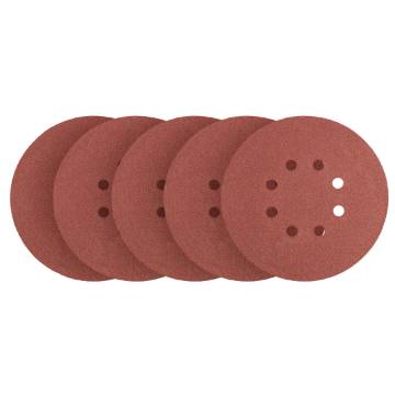Velcro sanding discs 150 mm, P150, 5 pcs, with 8 holes