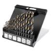 HSS-CNC metal drill bits, 124°, "Pro-Tec", 1.0-10.0 mm, set of 19 pcs.