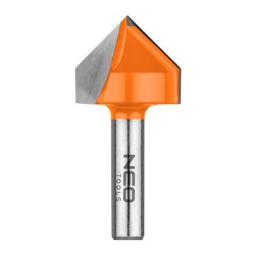 V-groove cutter, TCT, 25.4x25.4 mm, shank 8 mm