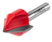 V-groove cutter, TCT, 25.4x25.4 mm, shank 8 mm