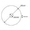Stone cutting disc 230 x 3.2 x 22.2 mm, 42 C 30-S-BF