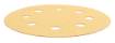 Velcro-backed sanding paper 180 mm, K80, 5 pcs, with 8 holes for sanding machine 59G263