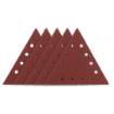 Velcro-backed sanding paper K120, triangular with 12 holes, 5pc for sander 59G264