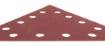 Velcro-backed sanding paper K120, triangular with 12 holes, 5pc for sander 59G264