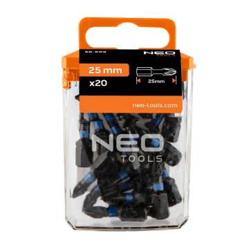 Impact bits PZ1 x 25 mm, 20 pcs.