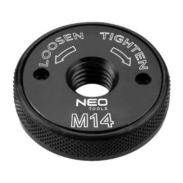 Quick-action nut for angle grinder, M14
