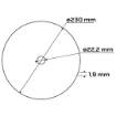 Metal cutting discs 230 x 1.9 x 22.2 mm, 41 A46-S-BF, 5 pieces film