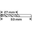HSS-Co metal drill bits 2.2 mm, 3 pcs.