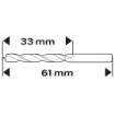 Spiral wood drill bit, 3x60 mm