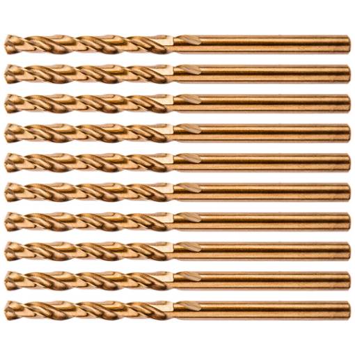 HSS-Co metal drill bits 2.5 mm, 10 pcs.