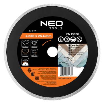 Diamond blade 230 x 25.4 mm, solid for 59G891