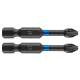 Impact bits PZ2 x 50 mm, 2 pcs.