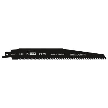 Sabre saw blade, HM, 228 x 24 x 1.2 mm, 6/8 TPI
