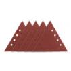 Velcro-backed sanding paper K180, triangular with 12 holes, 5pc for sander 59G264