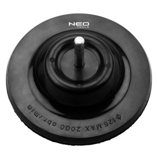 Velcro disc 125 mm x 4 mm, shank 8 mm