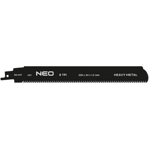 Sabre saw blade, HM, 228 x 24 x 1.2 mm, 8TPI