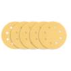 Velcro-backed sanding paper 180 mm, K180, 5 pcs, with 8 holes for sanding machine 59G263