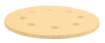Velcro-backed sanding paper 180 mm, K180, 5 pcs, with 8 holes for sanding machine 59G263