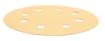 Velcro-backed sanding paper 180 mm, K120, 5 pcs, with 8 holes for sander 59G263