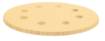 Velcro-backed sanding paper 180 mm, K120, 5 pcs, with 8 holes for sander 59G263