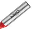 Double toothed end mill, TCT, 6x19 mm, shank 8 mm