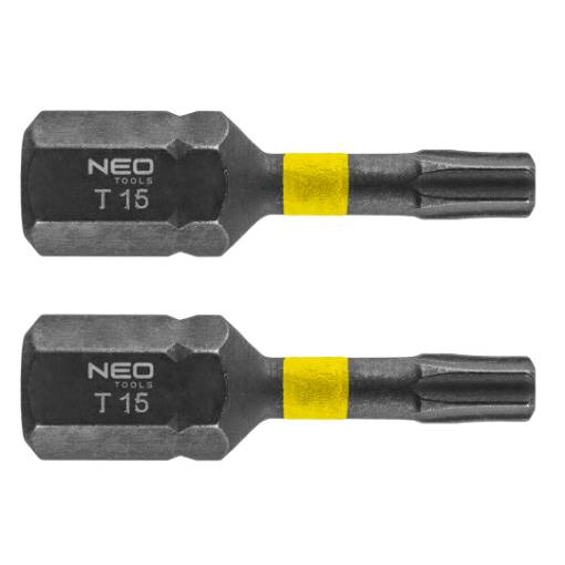 Impact bits TX15 x 25 mm, 2 pcs.