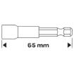 Magnetic socket 13x65 mm, shank 1/4"
