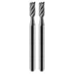 HSS router bit cylindrical 3.2 mm, shank 3.2 mm, 2 pcs.