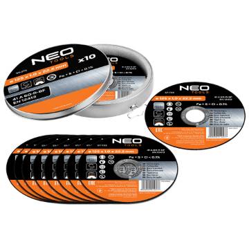 Metal cutting disc 125x1.0x22.2 mm, INOX, 10 pcs. 41 A60-R-BF