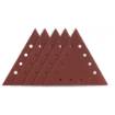 Velcro-backed sanding paper K80, triangular with 12 holes, 5pc for sander 59G264