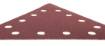 Velcro-backed sanding paper K80, triangular with 12 holes, 5pc for sander 59G264