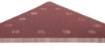 Velcro-backed sanding paper K80, triangular with 12 holes, 5pc for sander 59G264