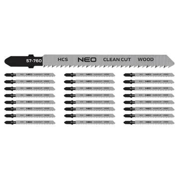 Jigsaw blades, 10TPI, HCS, T-handle, 25 pcs, clean cut