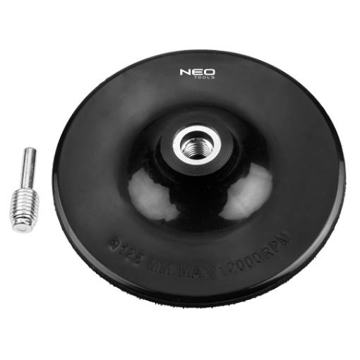 Velcro disc 125 mm, M14 thread + 7 mm shank