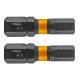 HEX5 x 25 mm impact bits, 2 pcs.
