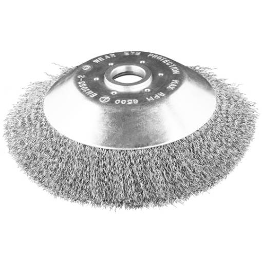 Wire brush for petrol scythe 200 x 25.4 mm, soft, crimped wire