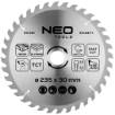 Saw blade, widia, 235 x 30 mm, 36 teeth