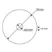 Metal cutting-off wheel 115 x 1.0 x 22.2 mm, 41 A60-R-BF, INOX