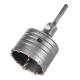 Forked hole saw 80mm with SDS+ adapter and pilot drill bit