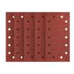 Velcro-backed sanding paper 115 x 230 mm, P60, 5 pcs, with 14 holes